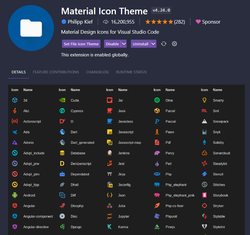 Material Icon Theme Đơn giản, dễ dùng, hiện đại